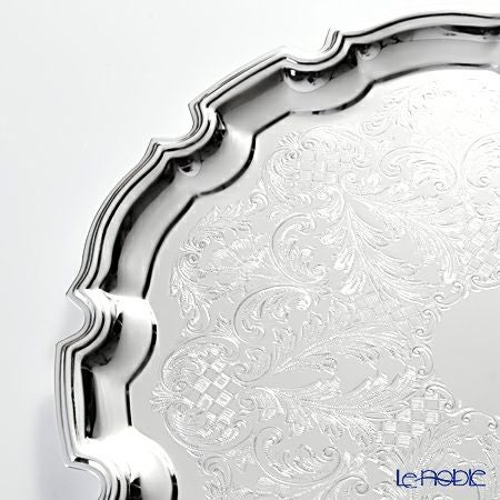 クイーン アン QUEEN ANNE（イギリス製銀メッキ） チッペンデールトレイ L 31.5cm 0／6180