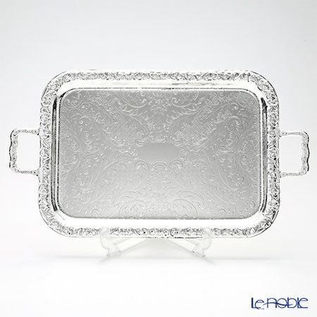 クイーン アン QUEEN ANNE（イギリス製銀メッキ） オブロング トレイ M ハンドル付 0／6220／2