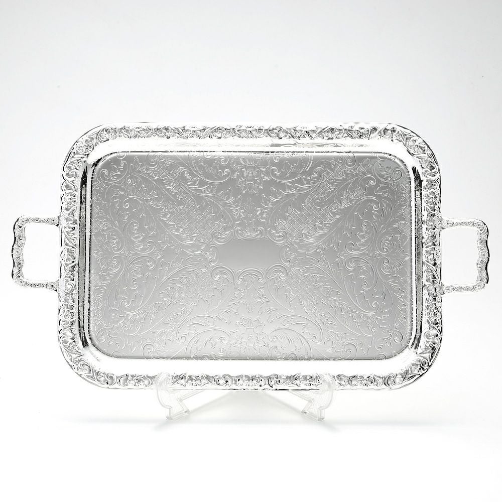 クイーン アン QUEEN ANNE（イギリス製銀メッキ） オブロング トレイ M ハンドル付 0／6220／2