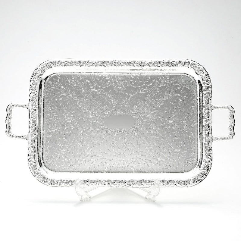 クイーン アン QUEEN ANNE（イギリス製銀メッキ） オブロング トレイ M ハンドル付 0／6220／2