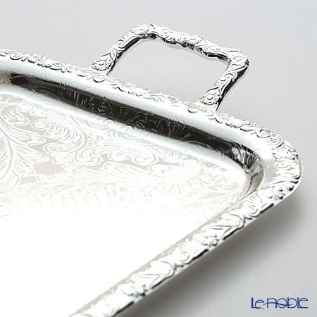 クイーン アン QUEEN ANNE（イギリス製銀メッキ） オブロング トレイ S ハンドル付 0／6224