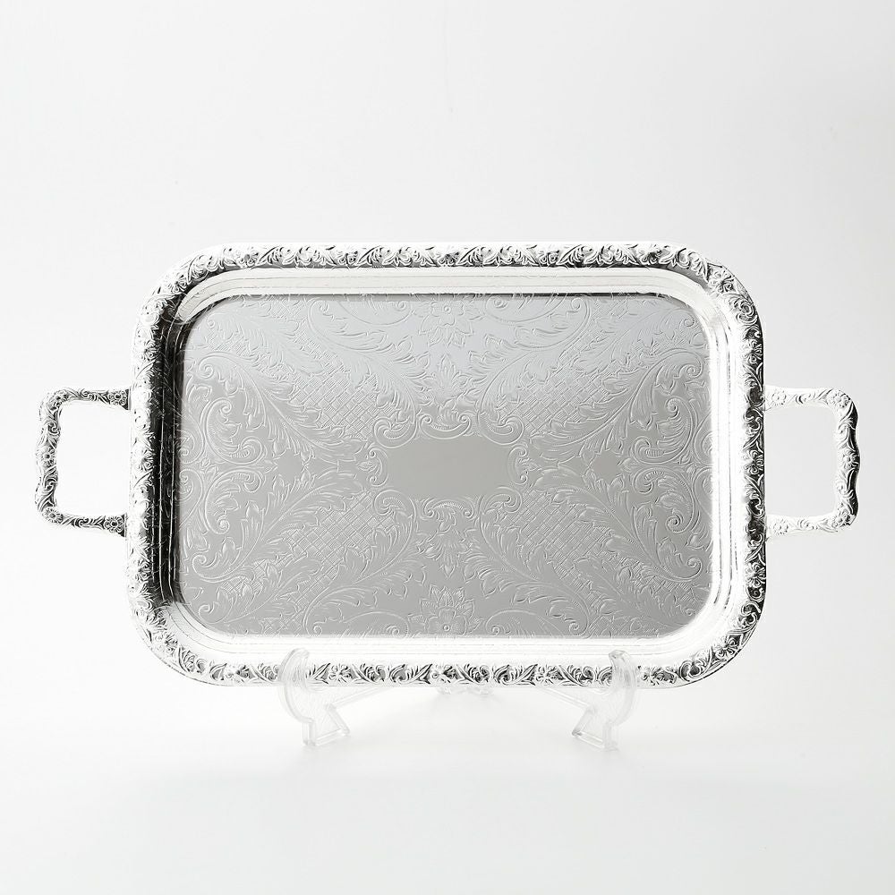 クイーン アン QUEEN ANNE（イギリス製銀メッキ） オブロング トレイ S ハンドル付 0／6224