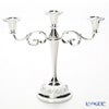 クイーン アン QUEEN ANNE（イギリス製銀メッキ） 3灯 バロックキャンドルスタンド／ローズ 0／8203 キャンドル直径22mm用