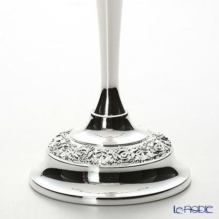 クイーン アン QUEEN ANNE（イギリス製銀メッキ） 3灯 バロックキャンドルスタンド／ローズ 0／8203 キャンドル直径22mm用