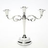 クイーン アン QUEEN ANNE（イギリス製銀メッキ） 3灯 バロックキャンドルスタンド／ローズ 0／8203 キャンドル直径22mm用