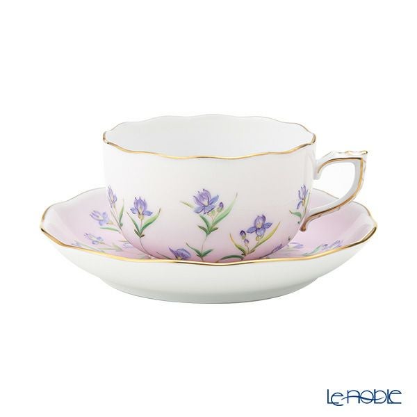 ヘレンド アイリス ピンク IRIS-P ティーカップ＆ソーサー 200ml 20724-0-00
