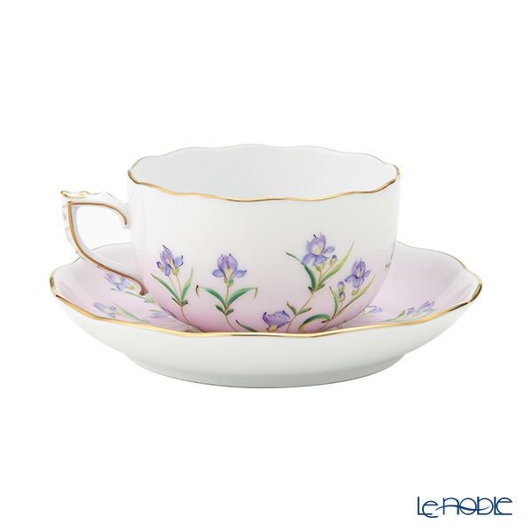 ヘレンド アイリス ピンク IRIS-P ティーカップ＆ソーサー 200ml 20724-0-00