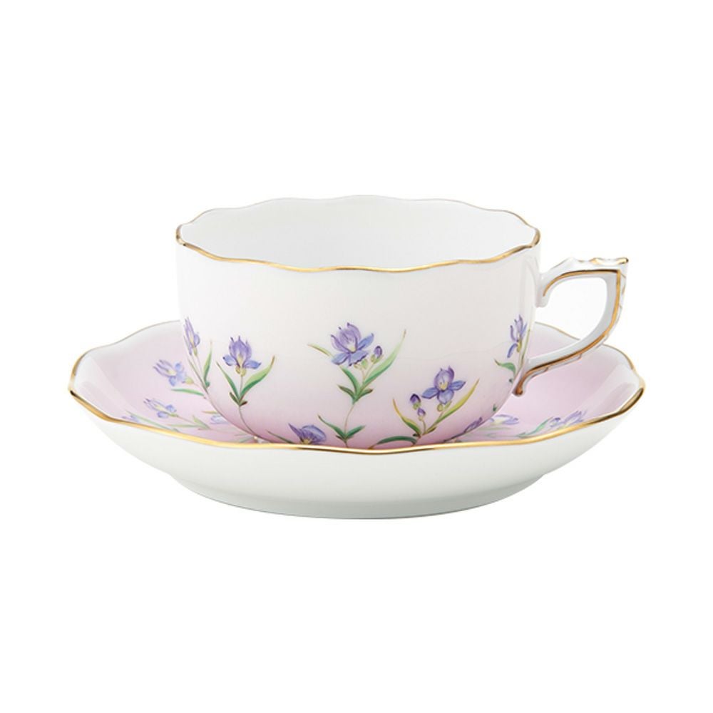 ヘレンド アイリス ピンク IRIS-P ティーカップ＆ソーサー 200ml 20724-0-00