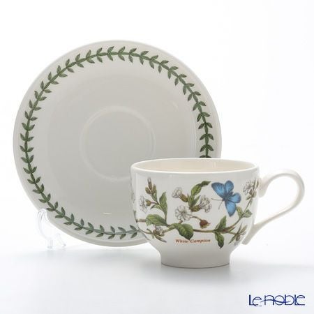 ポートメリオン ボタニックガーデン ティーカップ＆ソーサー 200ml ホワイトキャンピオン