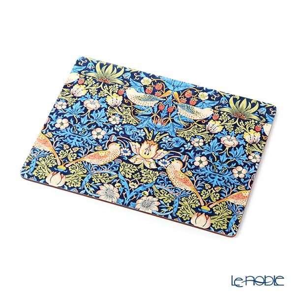 ピンパーネル ウィリアムモリス いちご泥棒 プレースマットセット 30×40 ブルー 4枚