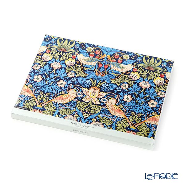 ピンパーネル ウィリアムモリス いちご泥棒 プレースマットセット 30×40 ブルー 4枚