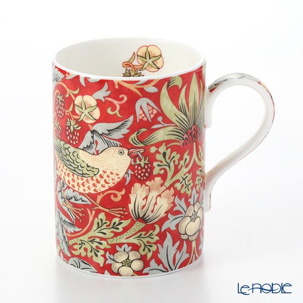 ロイヤル・ウースター ウィリアムモリス いちご泥棒 マグカップ 350ml クリムゾン