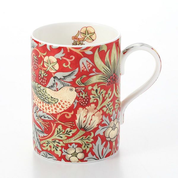 ロイヤル・ウースター ウィリアムモリス いちご泥棒 マグカップ 350ml クリムゾン
