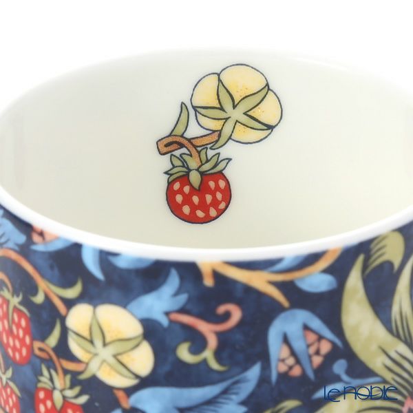 ロイヤル・ウースター ウィリアムモリス Strawberry Thief／いちご泥棒 マグカップ 350ml インディゴ