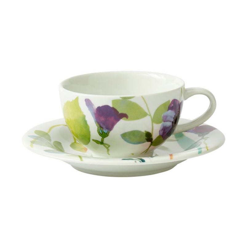 ポートメリオン ウォーターガーデン ブレックファーストカップ＆ソーサー 300ml