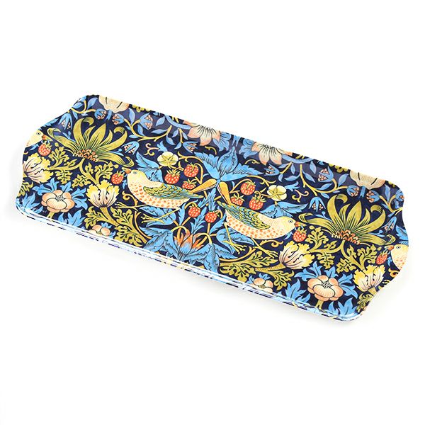 ピンパーネル ウィリアムモリス いちご泥棒 サンドイッチ トレイ ブルー