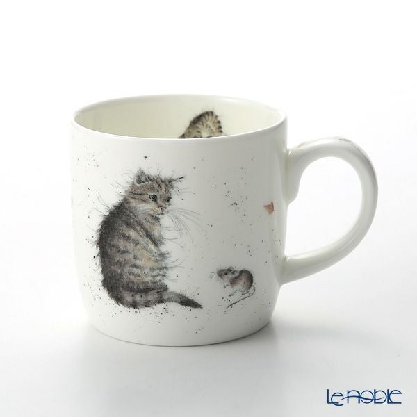 ロイヤル・ウースター レンデル マグ 310ml Cat and Mouse ネコ
