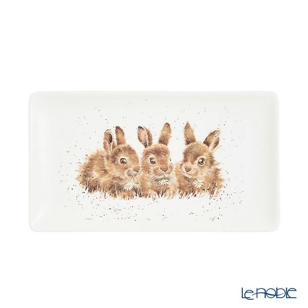 ロイヤル・ウースター レンデル レクタンギュラートレイ 20×11.5cm ウサギ