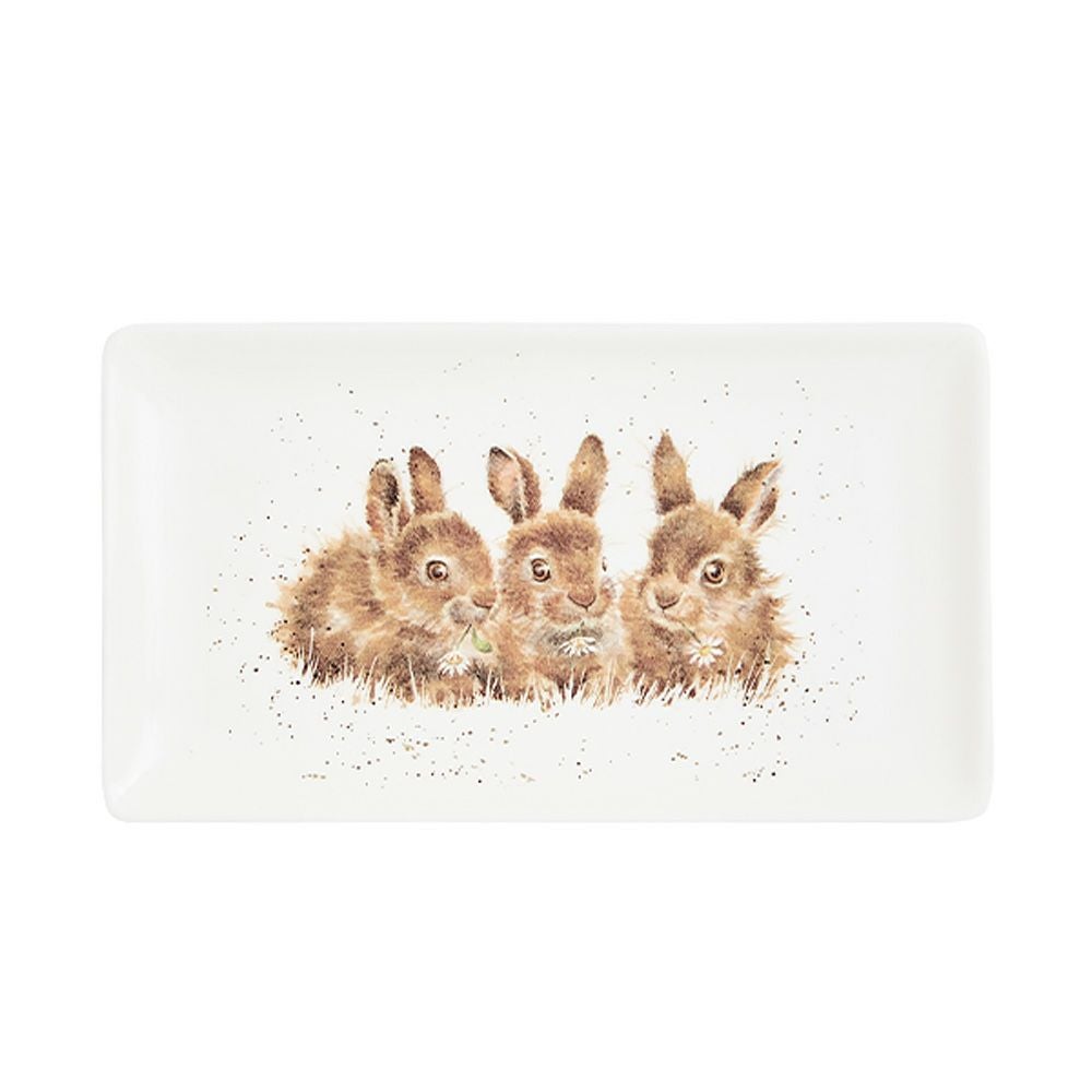 ロイヤル・ウースター レンデル レクタンギュラートレイ 20×11.5cm ウサギ