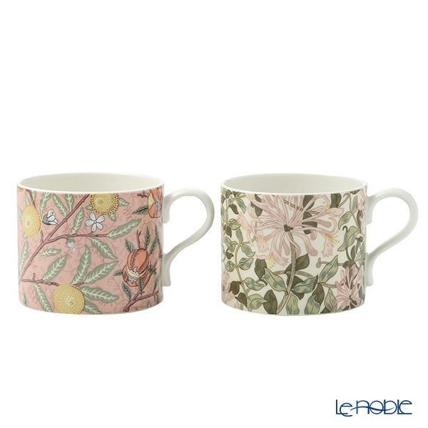 スポード ウィリアムモリス パステル フルーツ／ハニーサックル マグカップ ペア 340ml