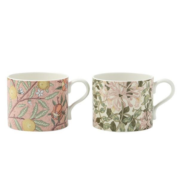スポード ウィリアムモリス パステル フルーツ／ハニーサックル マグカップ ペア 340ml