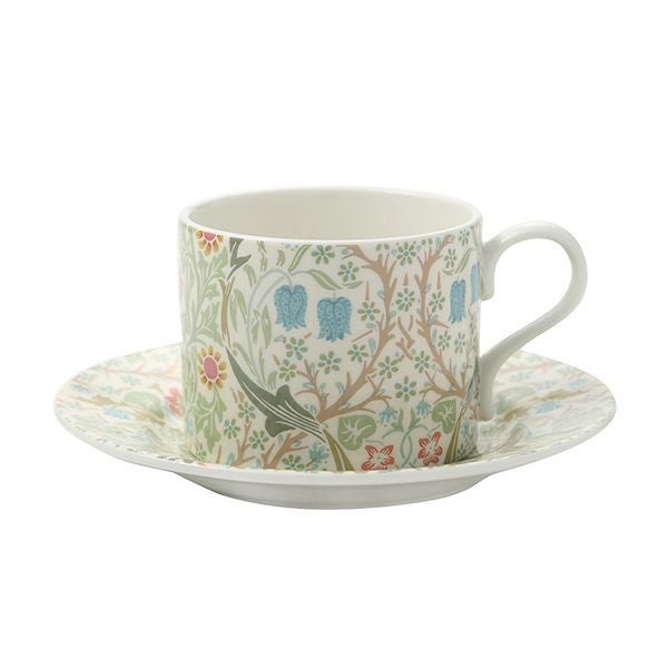 スポード ウィリアムモリス パステル ブラックトーン ティーカップ＆ソーサー 280ml