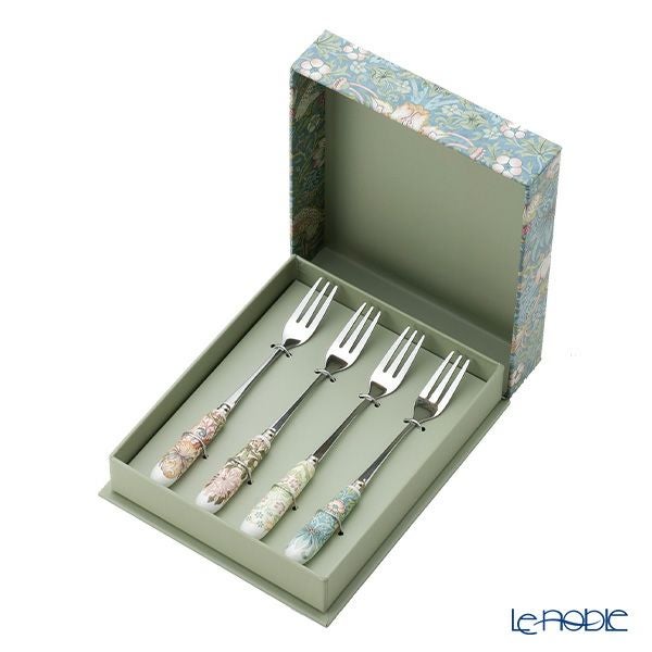 スポード ウィリアムモリス パステル ペストリーフォーク 15cm 4本セット（4pcs）