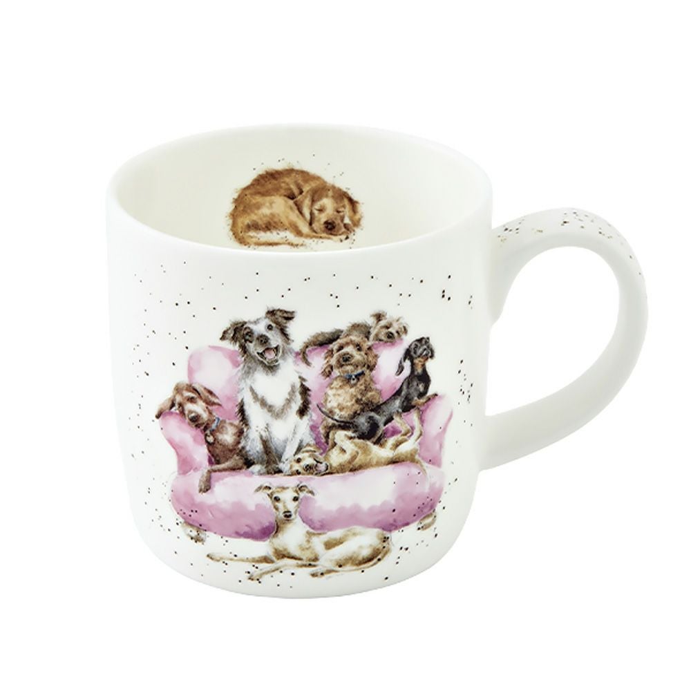 ロイヤル・ウースター レンデル マグカップ 310ml Movie Night イヌ