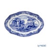 スポード ブルーイタリアン プレートオーバル／楕円皿 21cm