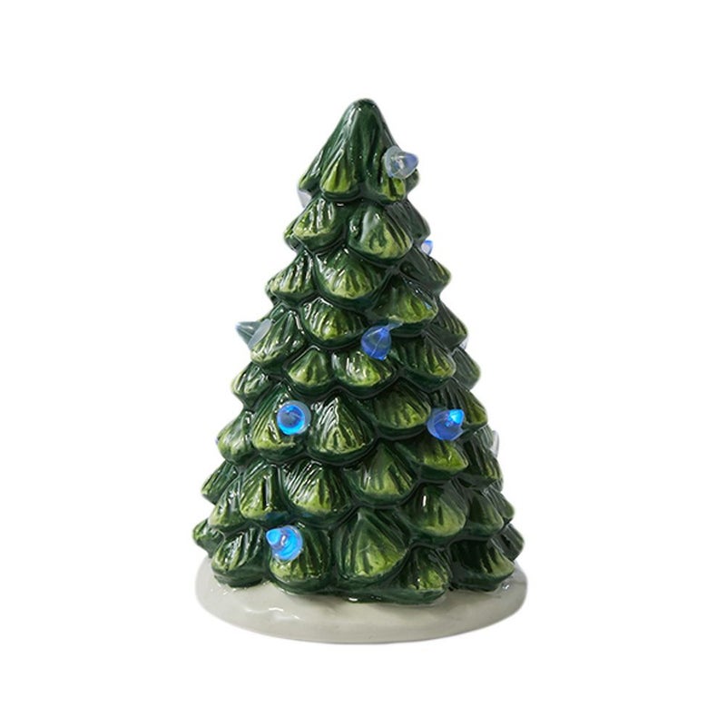 スポード クリスマスツリー ヴィレッジ LED ツリー センターピース 10cm