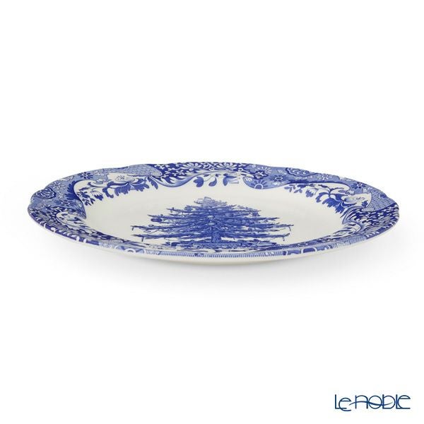 スポード ブルーイタリアン クリスマスツリー プレート 27cm