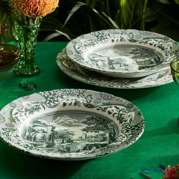 スポード グリーンイタリアン スーププレート 23cm