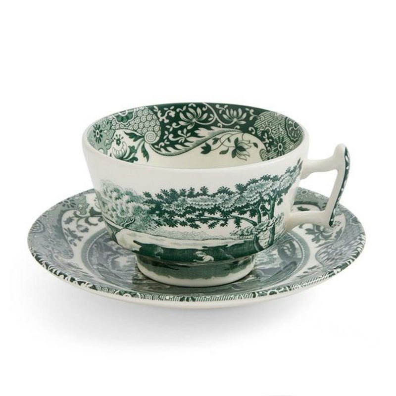 スポード グリーンイタリアン ティーカップ＆ソーサー 200ml