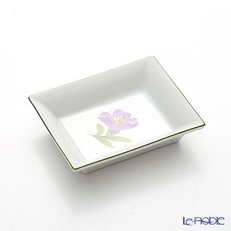 アウガルテン（AUGARTEN） ウィンナーフラワー（5089G） クロッカス 長方形皿 8×6.3cm（874）