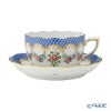 ヘレンド リヒテンシュタインブーケ ブルースケール LTBS-EBH ティーカップ＆ソーサー 200ml 00724-0-00