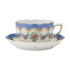 ヘレンド リヒテンシュタインブーケ ブルースケール LTBS-EBH ティーカップ＆ソーサー 200ml 00724-0-00