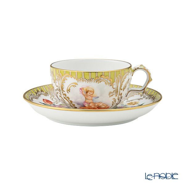 ヘレンド AGFL エンジェルイエロー ティーカップ＆ソーサー 150ml 03727-0-00