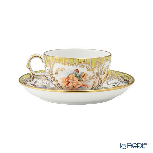 ヘレンド AGFL エンジェルイエロー ティーカップ＆ソーサー 150ml 03727-0-00