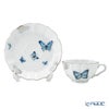 ヘレンド (HEREND) ブルーバタフライプラチナ PLL ティーセット