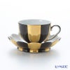 アウガルテン（AUGARTEN） メロン ブラック＆ゴールド（7027G） モカカップ＆ソーサー 50ml（015）