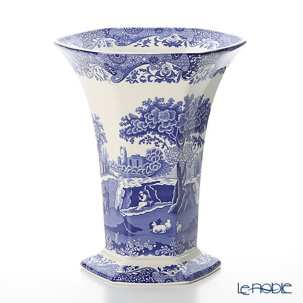 スポード ブルーイタリアン 六角（ヘキソグナル） ベース 27cm