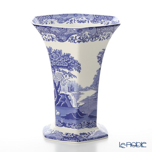 スポード ブルーイタリアン 六角（ヘキソグナル） ベース 27cm