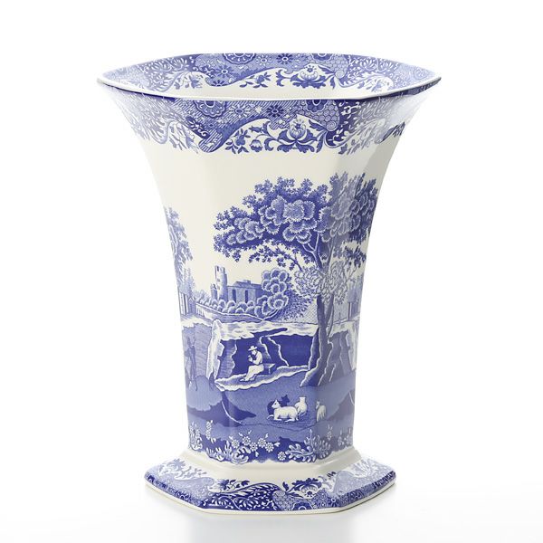 スポード ブルーイタリアン 六角（ヘキソグナル） ベース 27cm