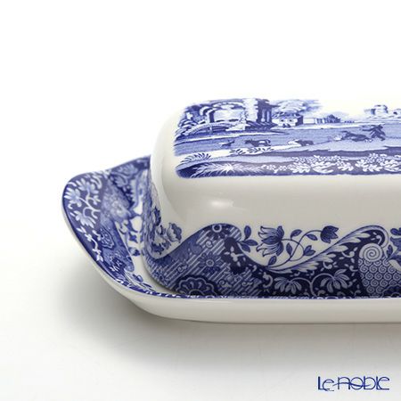 スポード ブルーイタリアン バターディッシュ 20cm