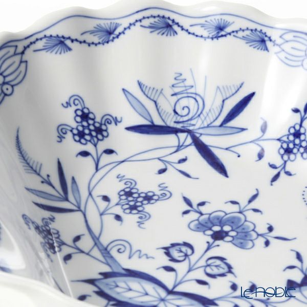 マイセン（Meissen） ブルーオニオン 800101／00262 シェルディッシュ 21.5×19cm
