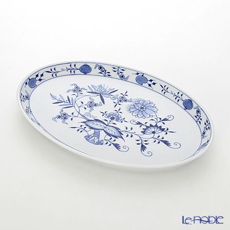 マイセン（Meissen） ブルーオニオン 800101／00291 オーバルトレイ 27cm