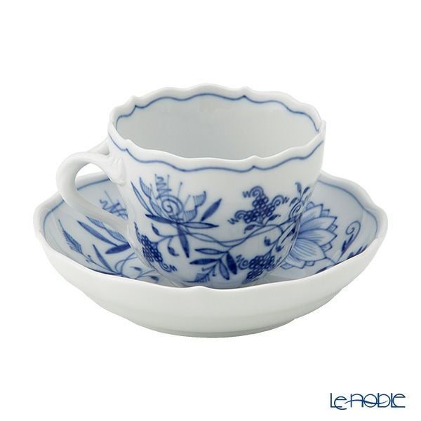 マイセン（Meissen） ブルーオニオン 800101／00580 モカカップ＆ソーサー
