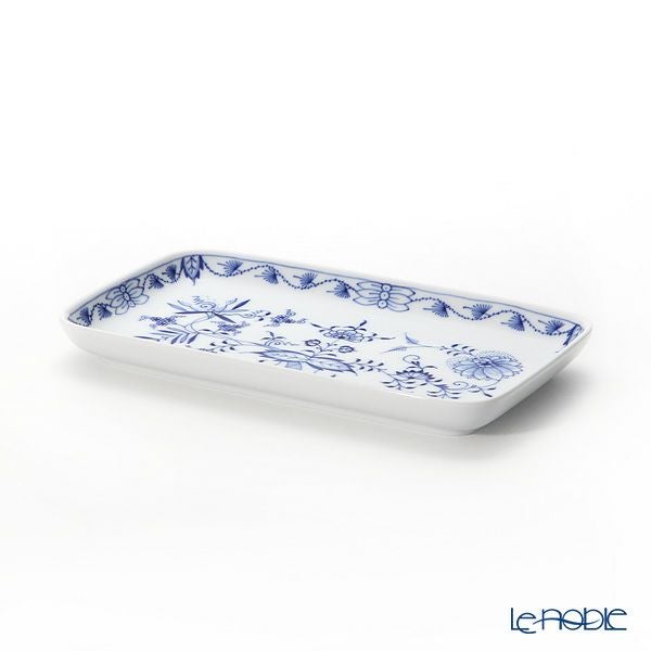 マイセン（Meissen） ブルーオニオン 800101／44060 長角皿 23×13cm