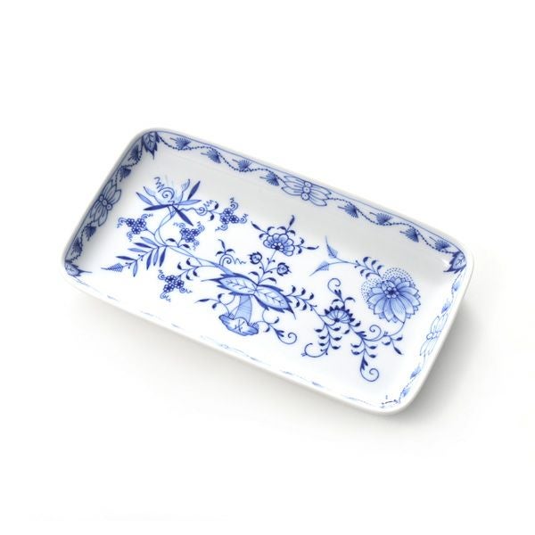 マイセン（Meissen） ブルーオニオン 800101／44060 長角皿 23×13cm