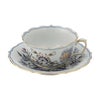 マイセン（Meissen） ブルーオニオン レッド＆ゴールド 800117／00633 ティーカップ＆ソーサー 150ml